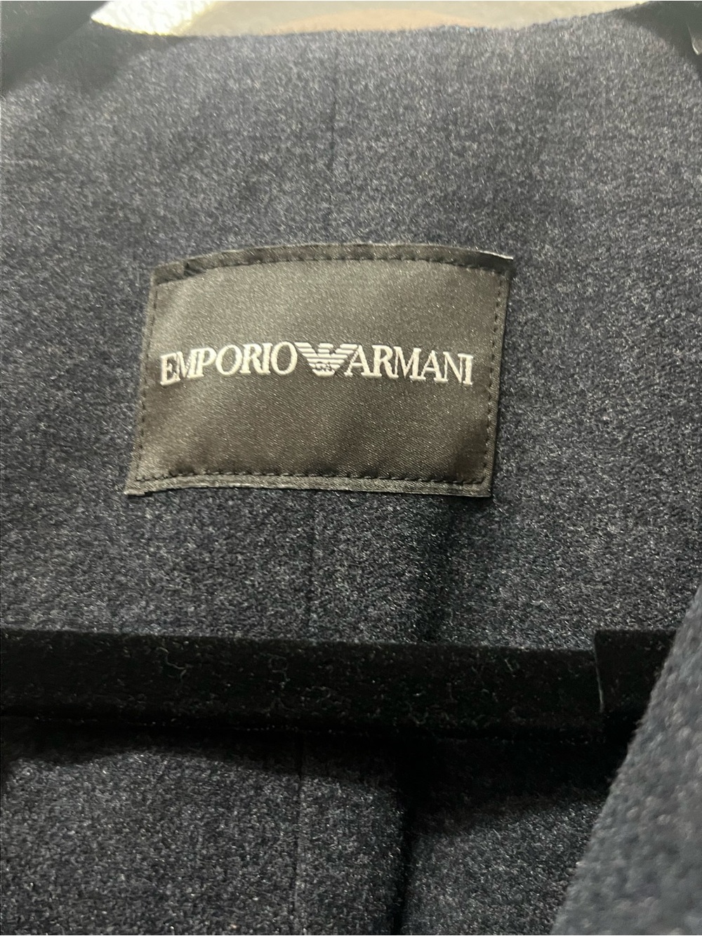 Emporio Armani Navy Jacket with Green Embroidered Motifs - Picture 3 of 12